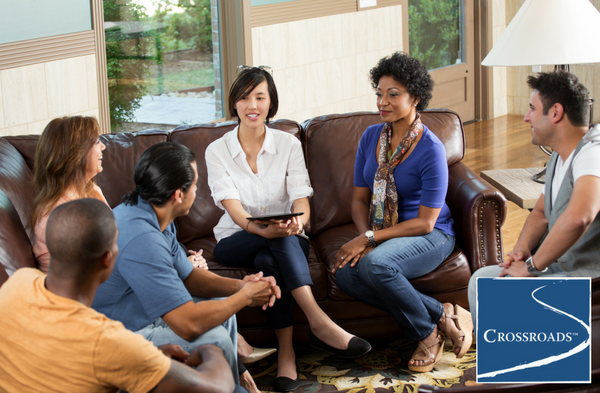 group therapy meeting offered at Crossroads