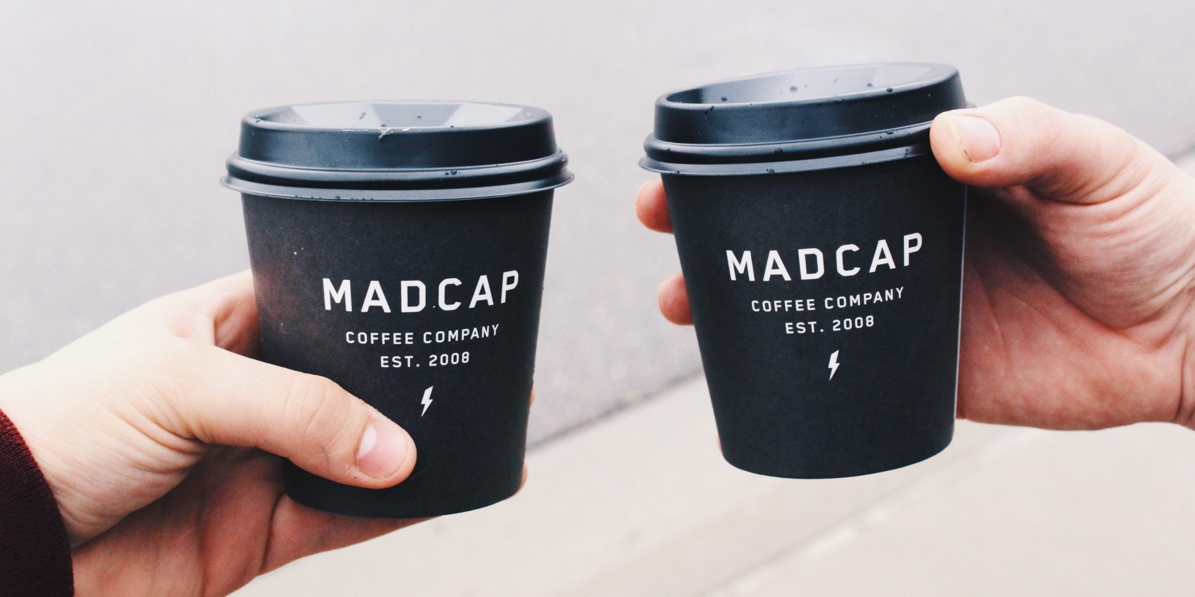 two to-go coffee cups