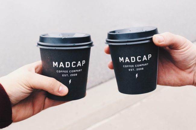 two to-go coffee cups
