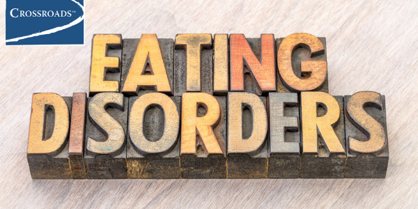 eating disorders in block letters
