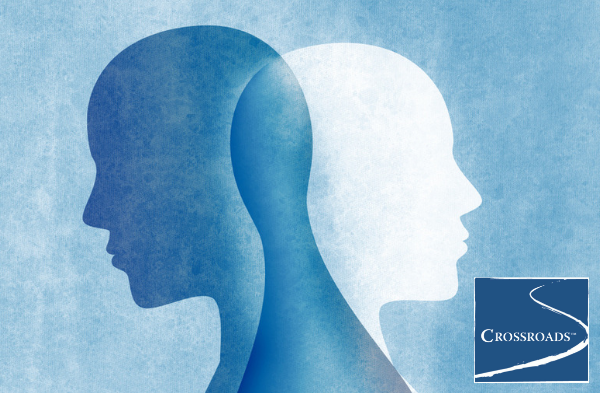 two heads facing opposite to represent the difficulties of implementing a dual diagnosis treatment