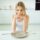 woman with clear plate pondering common eating disorders