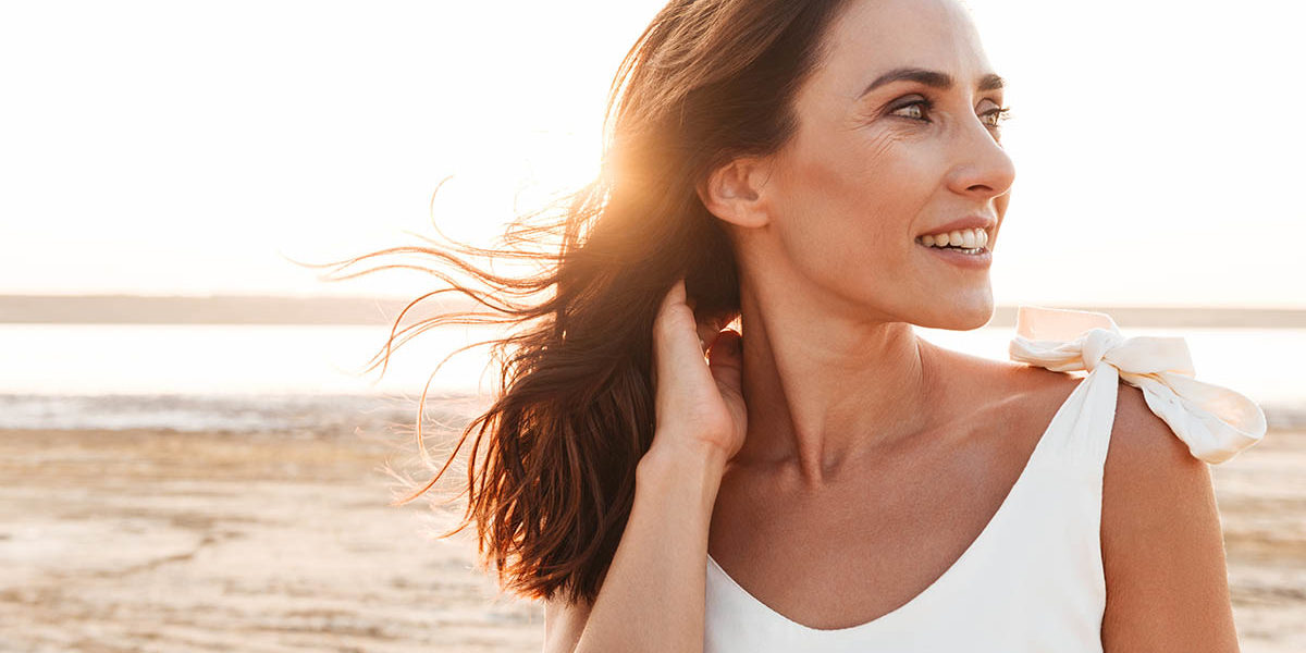 healthy woman after treatment for eating disorders