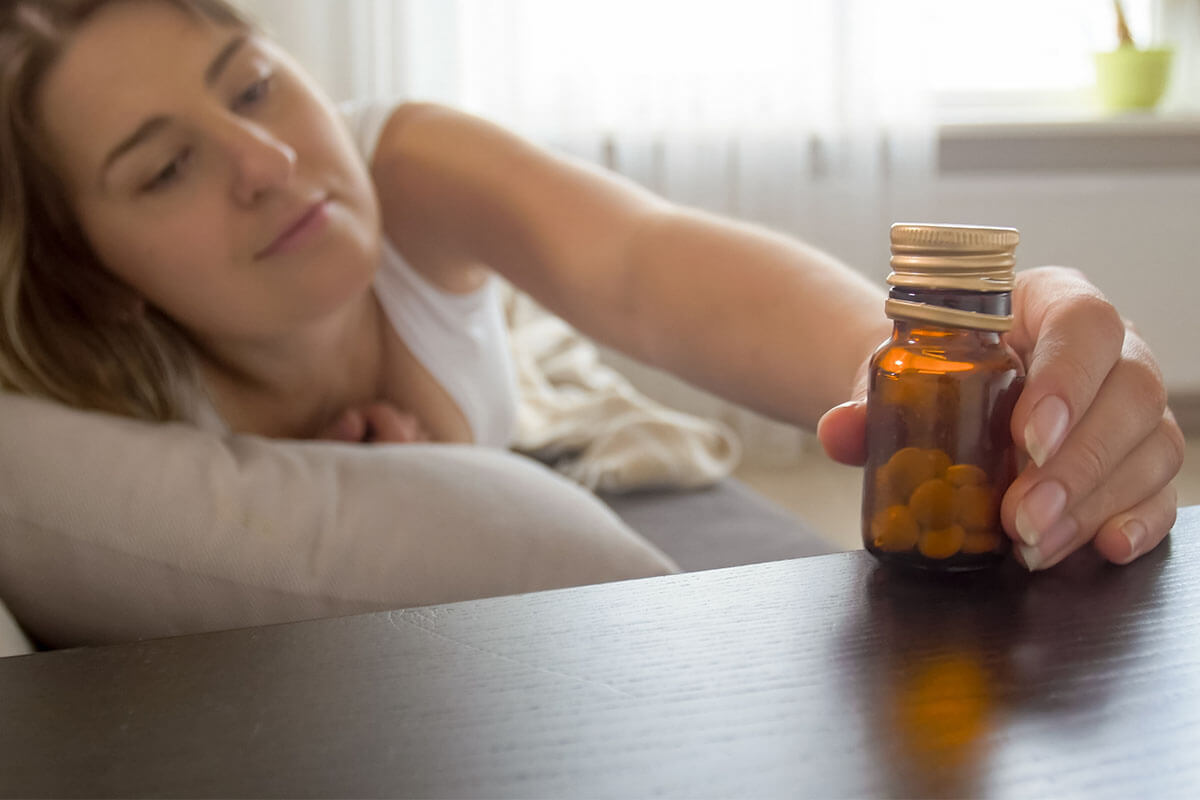 Woman Taking Opioids