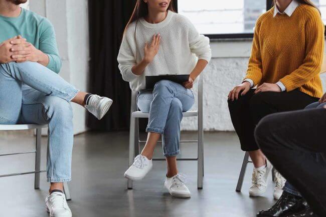 rehab-program Women Attending Addiction Rehab Program