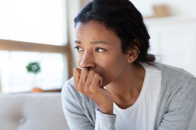 Woman Experiencing PTSD