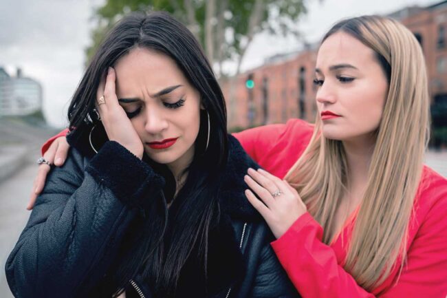 a woman needs treatment for depression and substance abuse