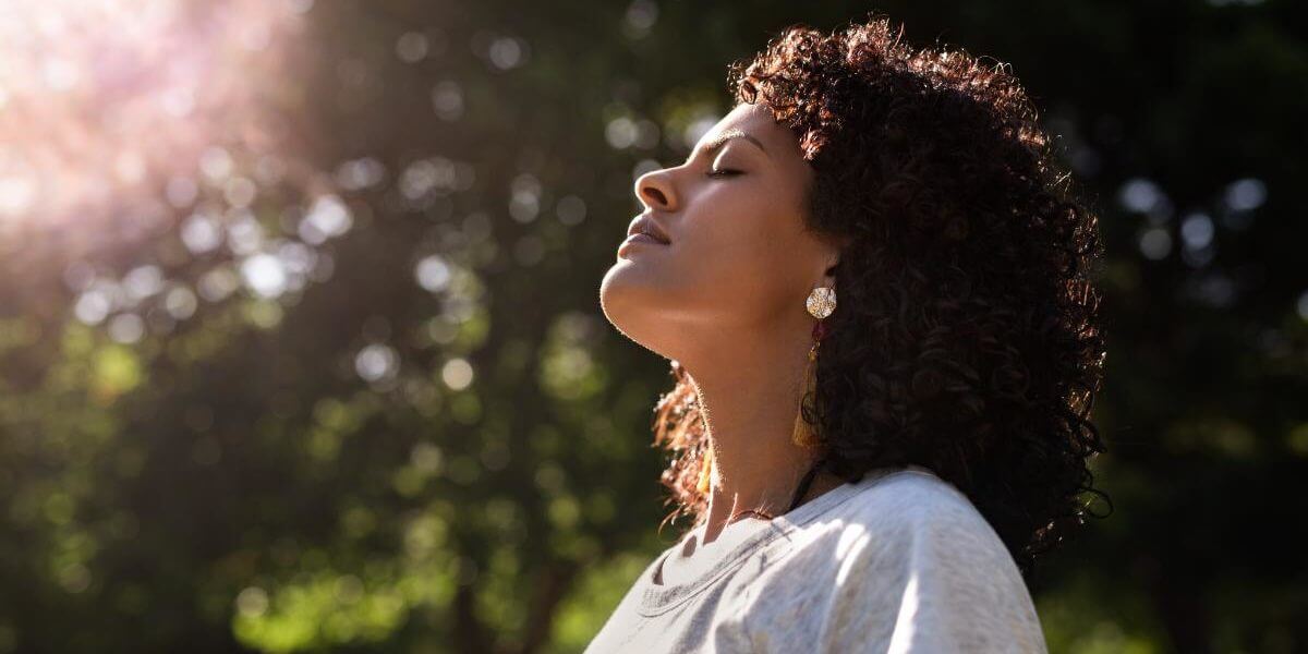 a woman practices relapse prevention
